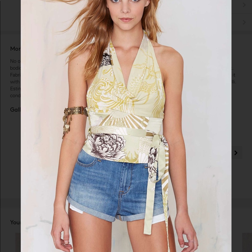 201 vintage Roberto cavalli Antonia halter top